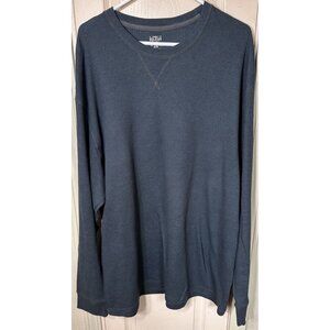 Red Head Brand Co Mens Green 2XL Long Sleeve Waffle Knit Henley Shirt